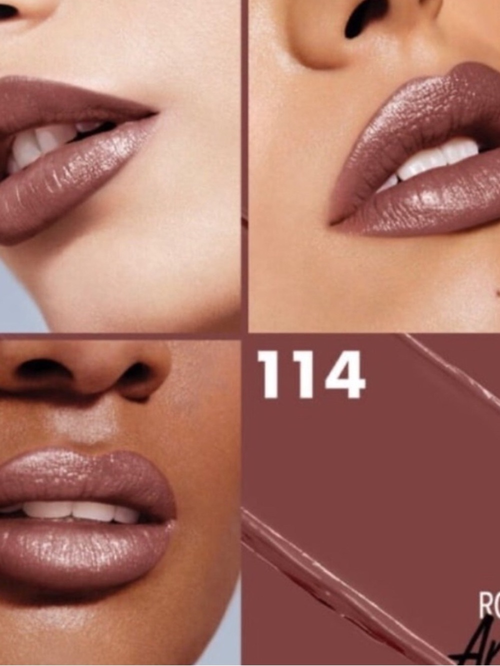 New Makeup Forever Rouge Artist Satin lipstick In Lovely Leather 114